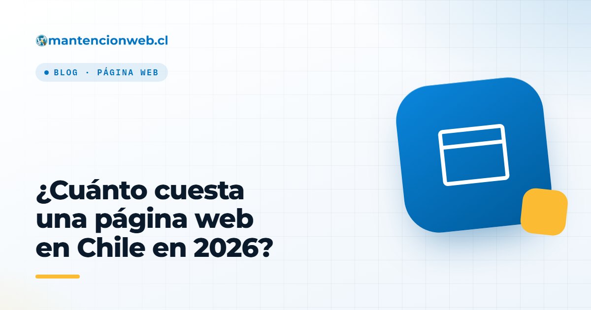 ¿Cuánto cuesta una página web en Chile en 2026?