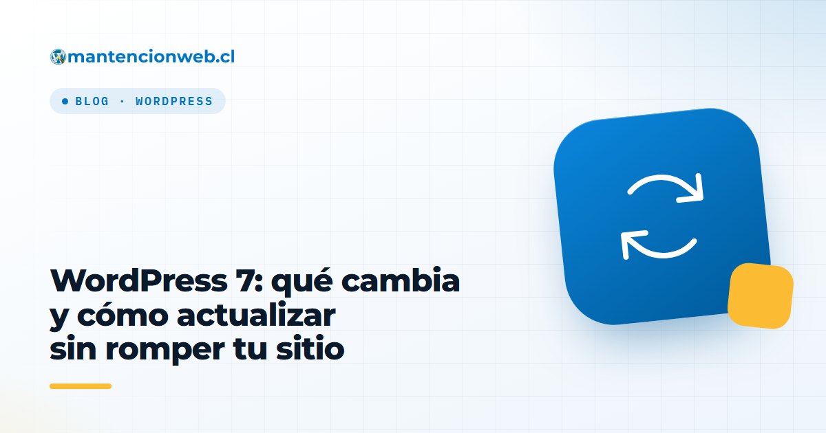WordPress 7: qué cambia y cómo actualizar sin romper tu sitio