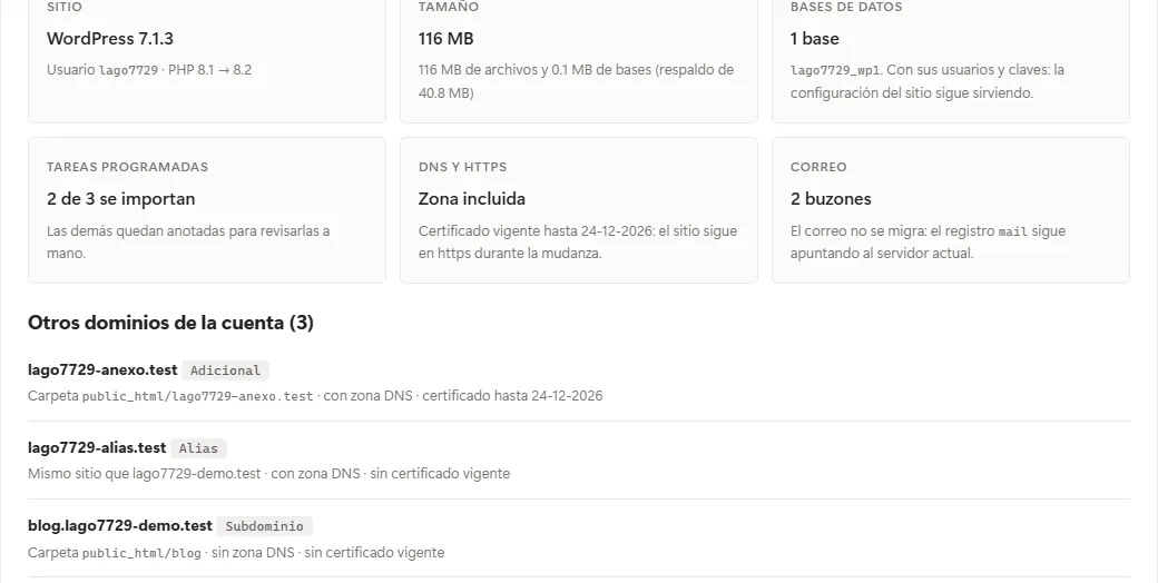 Tu cuenta de cPanel, analizada antes de mover nada