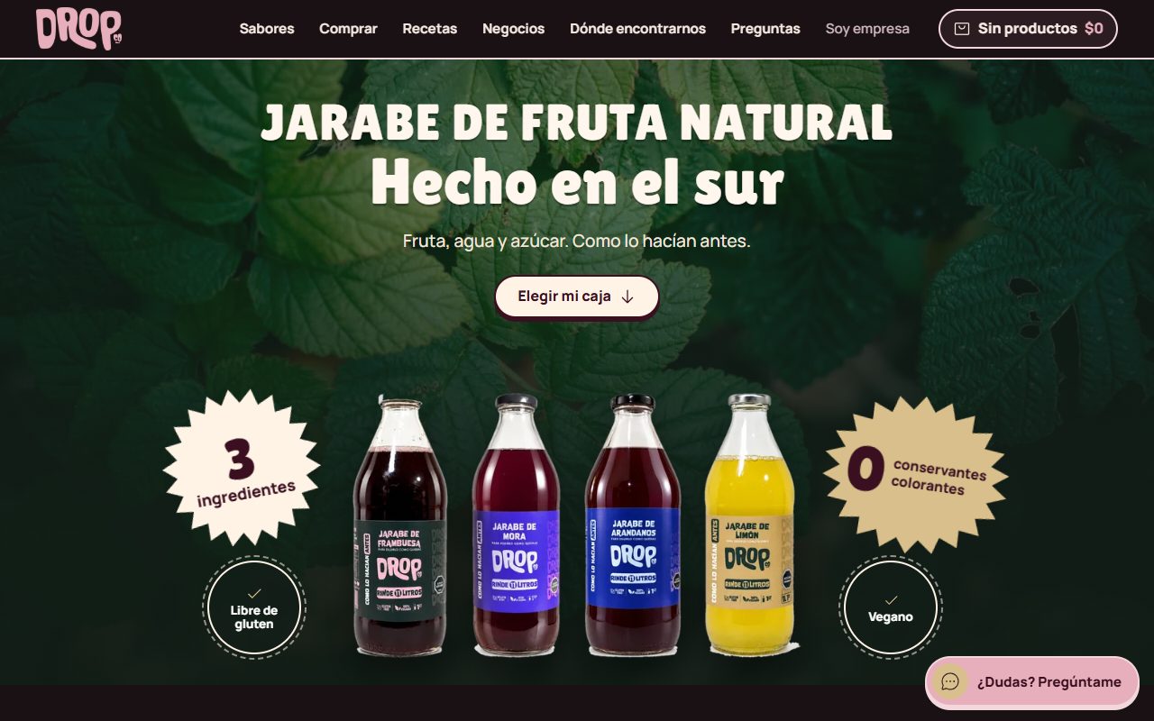 Portada de la tienda dropcompany.cl